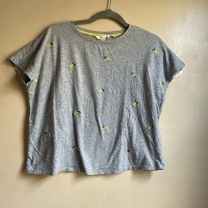 Boden novelty t shirt lemons size 8